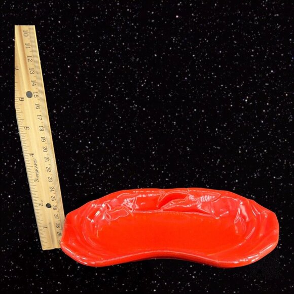 Williams Sonoma Red Crab Plate Dish Ceramic Porcelain Dish Marked 8”L 5”W - Picture 4 of 10